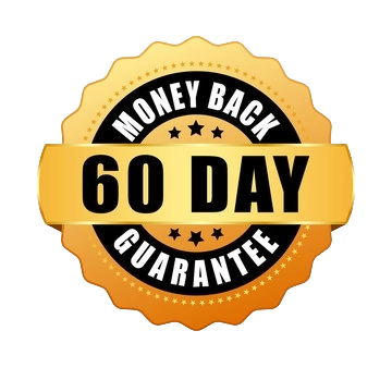 60-day money-back guarantee badge